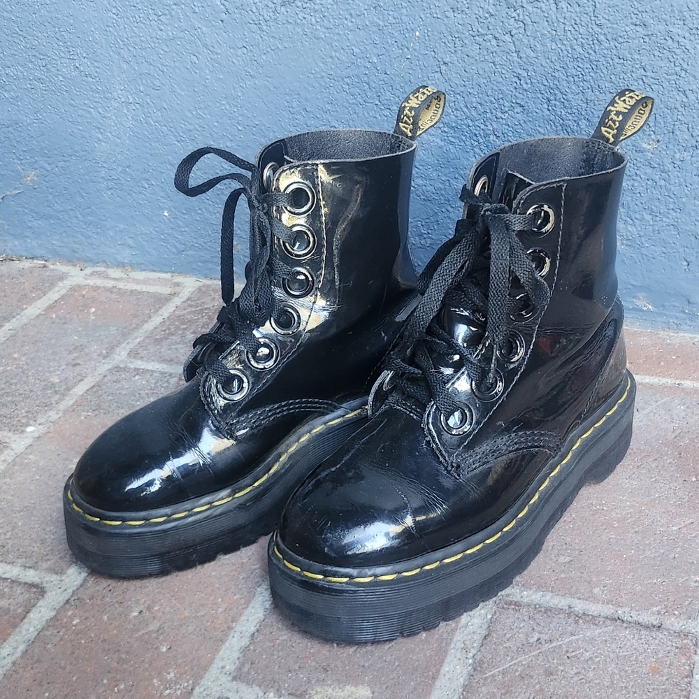 Doc Martins Patent Leather "Molly" Boot
